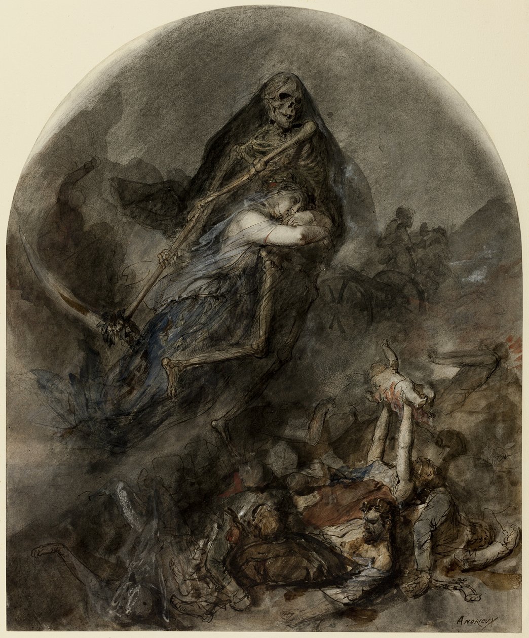 Alegoria da Morte de Clément Auguste Andrieux