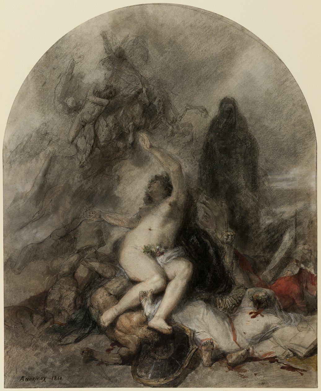 Alegoria da Guerra de Clément Auguste Andrieux