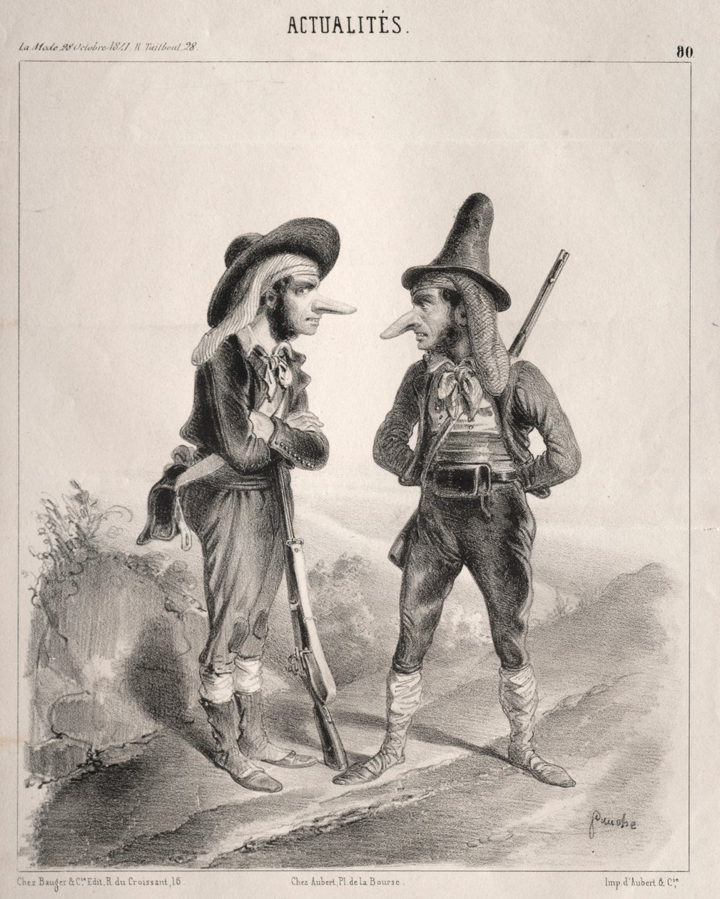 Notícias: Então rebelde! ... nada! isso ficará bom! ..., 1841. de Clémente Pruche