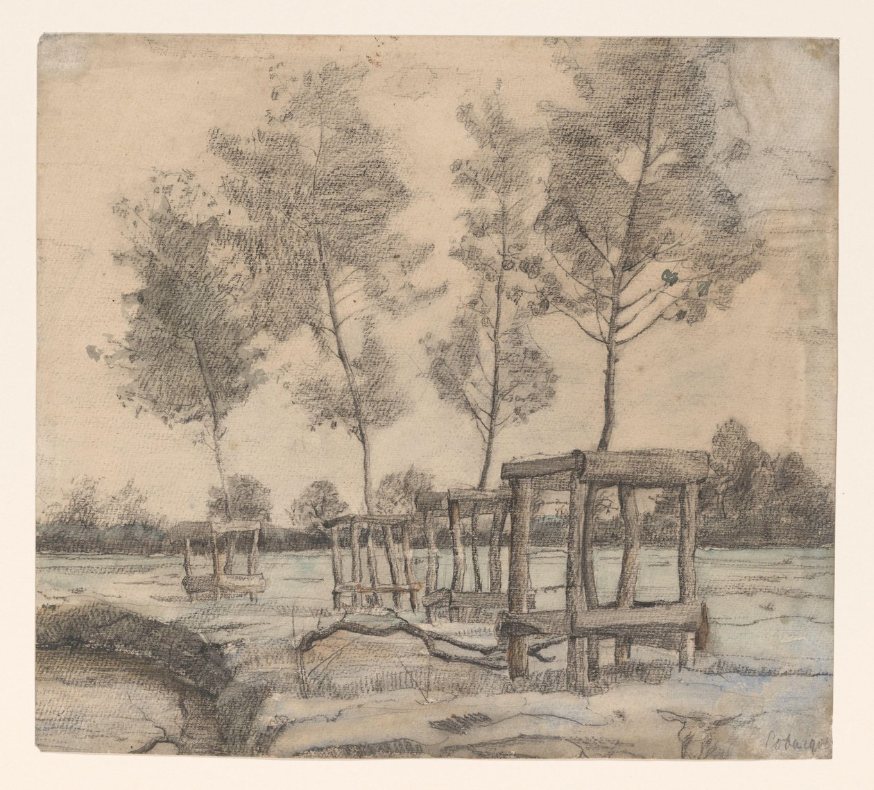 Prado com árvores de Coba Steenhoff