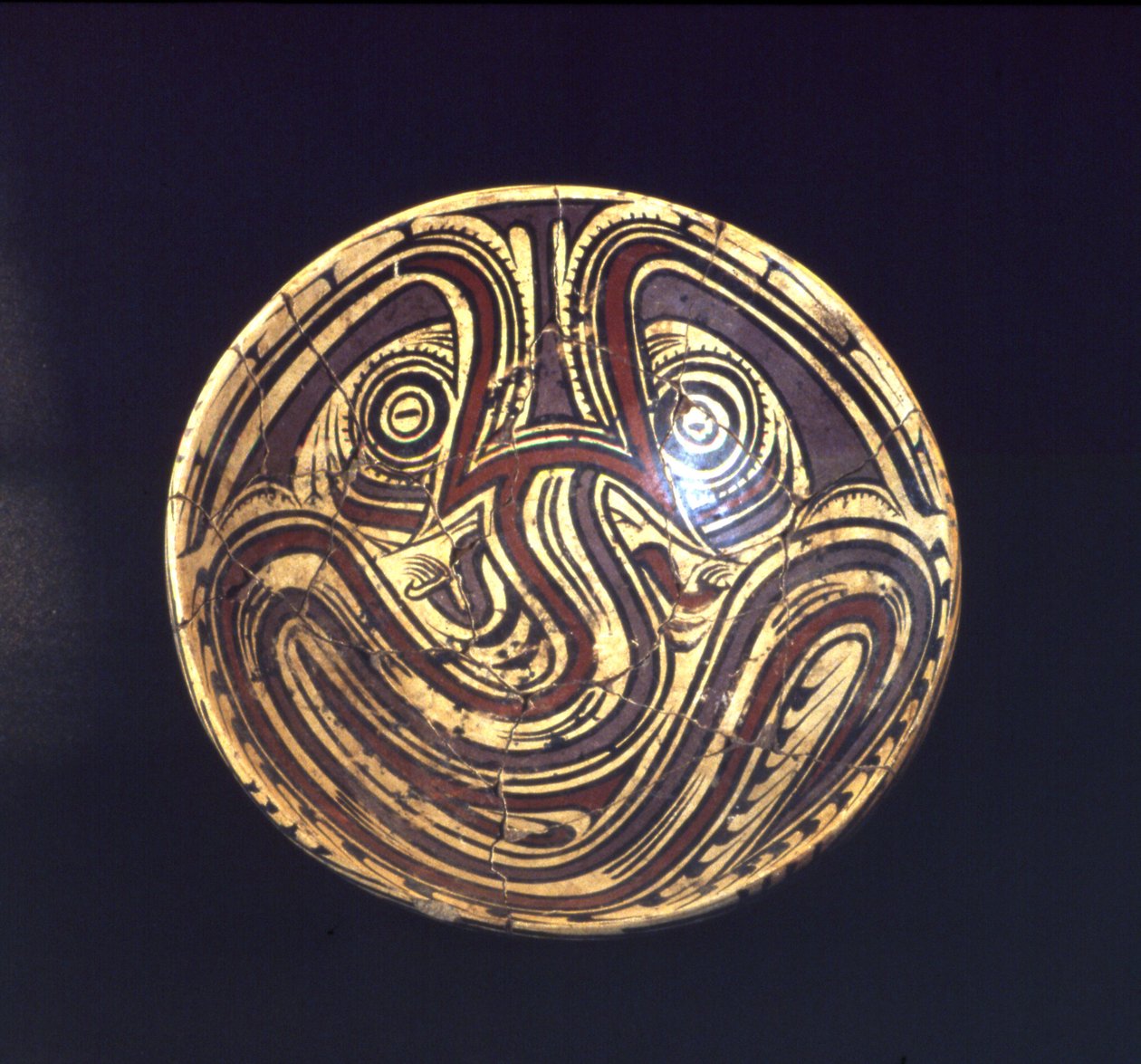Placa de pedestal, fase Early Cocle, 700-800 AD (cerâmica) de Cocle Culture