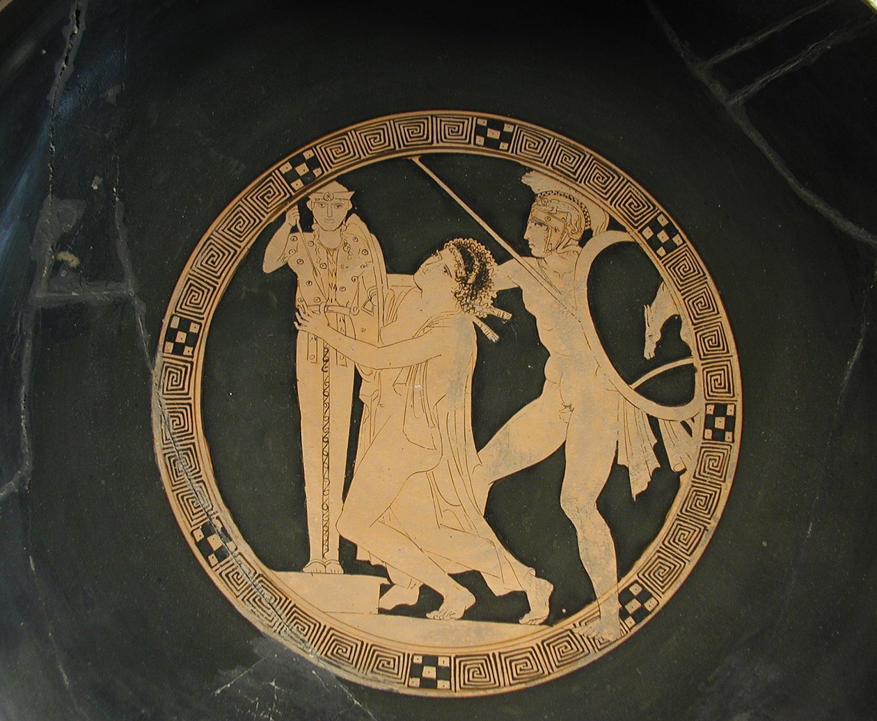 Ajax, o Menor, arrasta Cassandra do Palladium, 5o. BC de Codrus Painter
