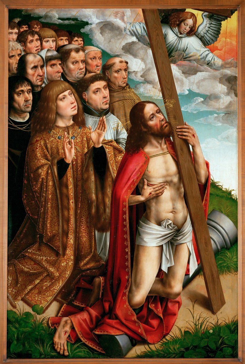 Cristo intercedendo por Filipe, o Belo, rei de
Castela ... de Colijn de Coter