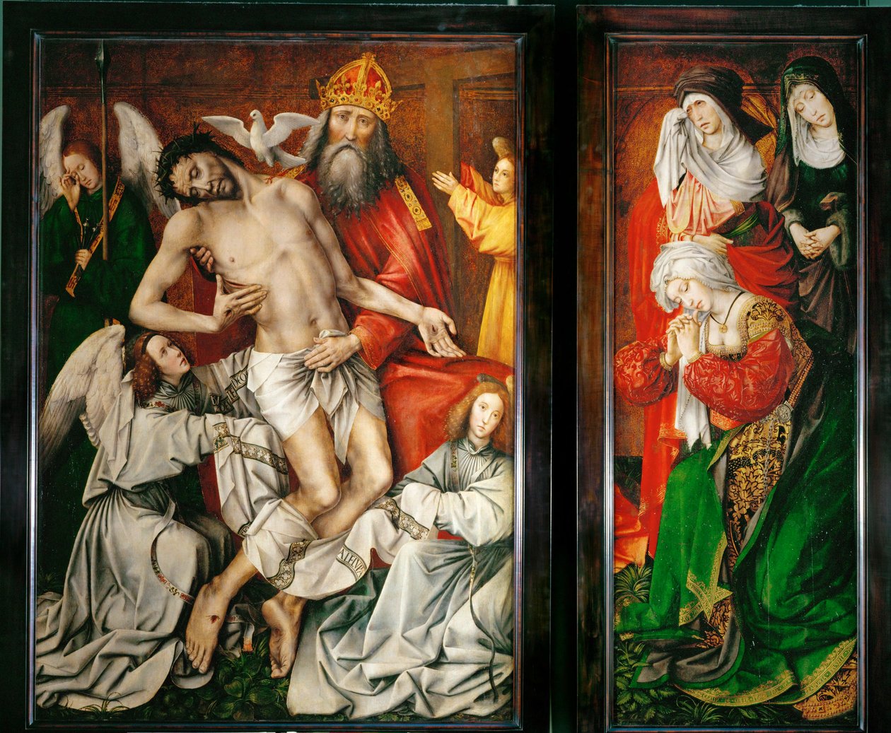 Le Trone de Grace - Deus Pai, Cristo, Espírito Santo e anjos ... de Colijn de Coter