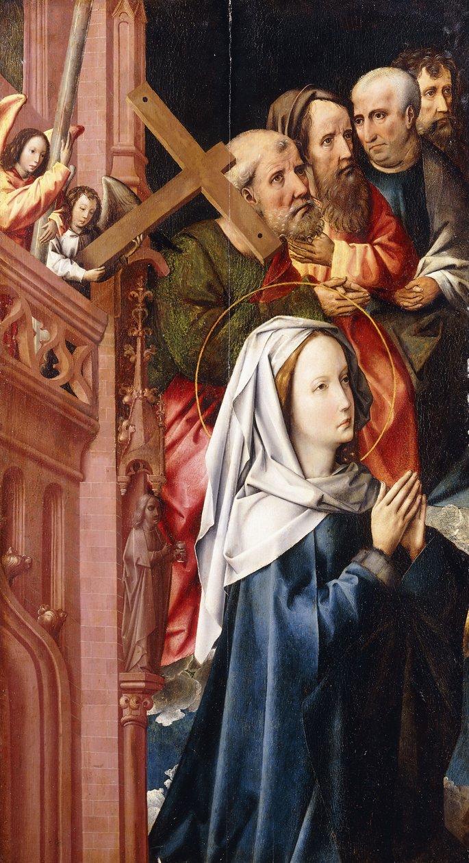 A Virgem Maria com quatro apóstolos, de Colijn de Coter