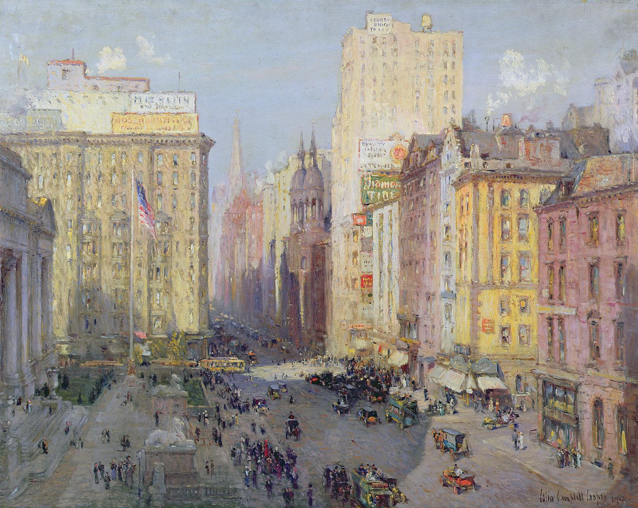 Quinta Avenida, Nova York, 1913 de Colin Campbell Cooper