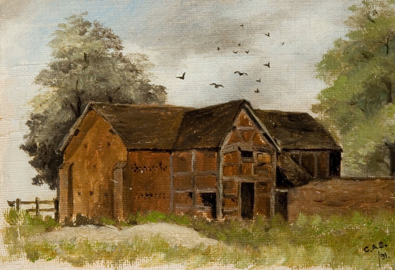 Fazenda Sheepcote Barn Chapel House, 1891. de Colin A Standley