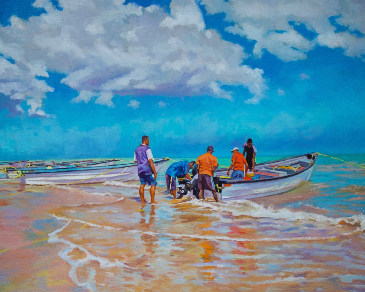 Esperançoso, 2021 (óleo sobre linho) de Colin Bootman