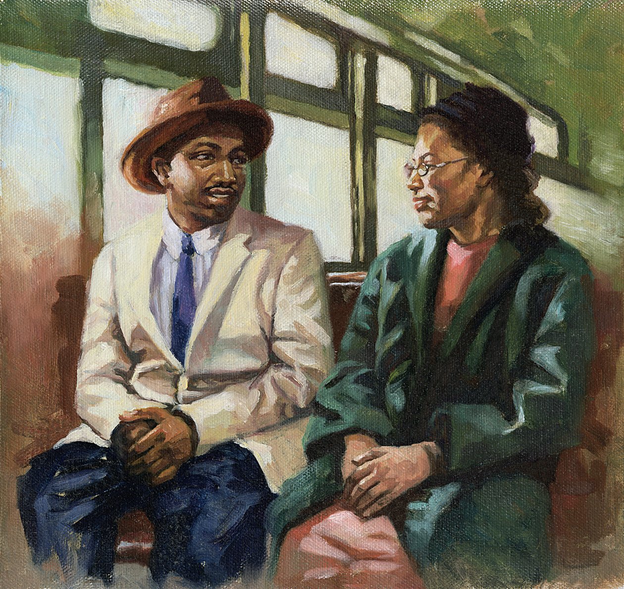 Martin e Rosa na frente, 2001 de Colin Bootman