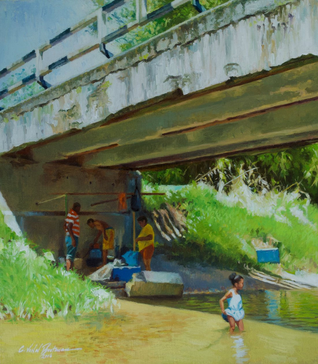 Sob a Ponte Velha de Colin Bootman