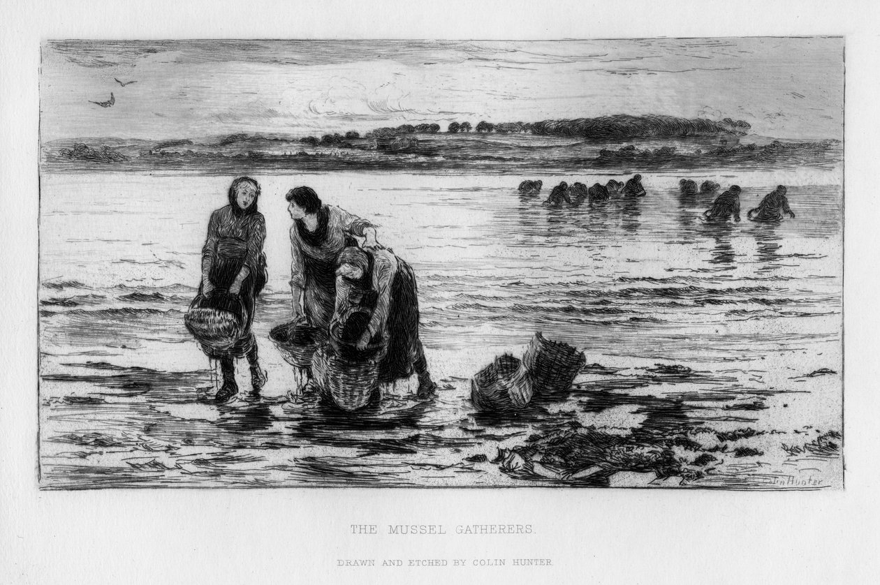 The Mussel Gatherers, c1890. de Colin Hunter
