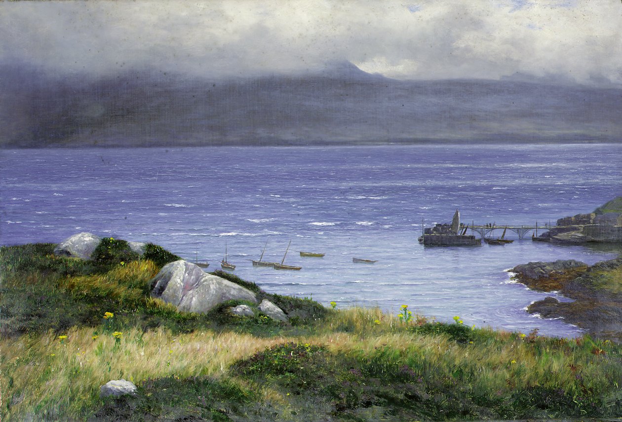 Vista de Lamlash, 1882 de Colin Hunter