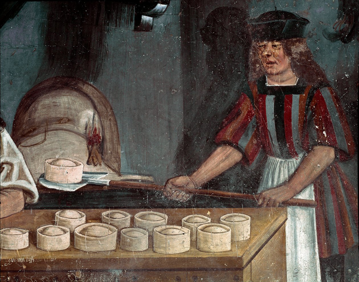 A padaria, detalhe (fresco) de Colin Maestro