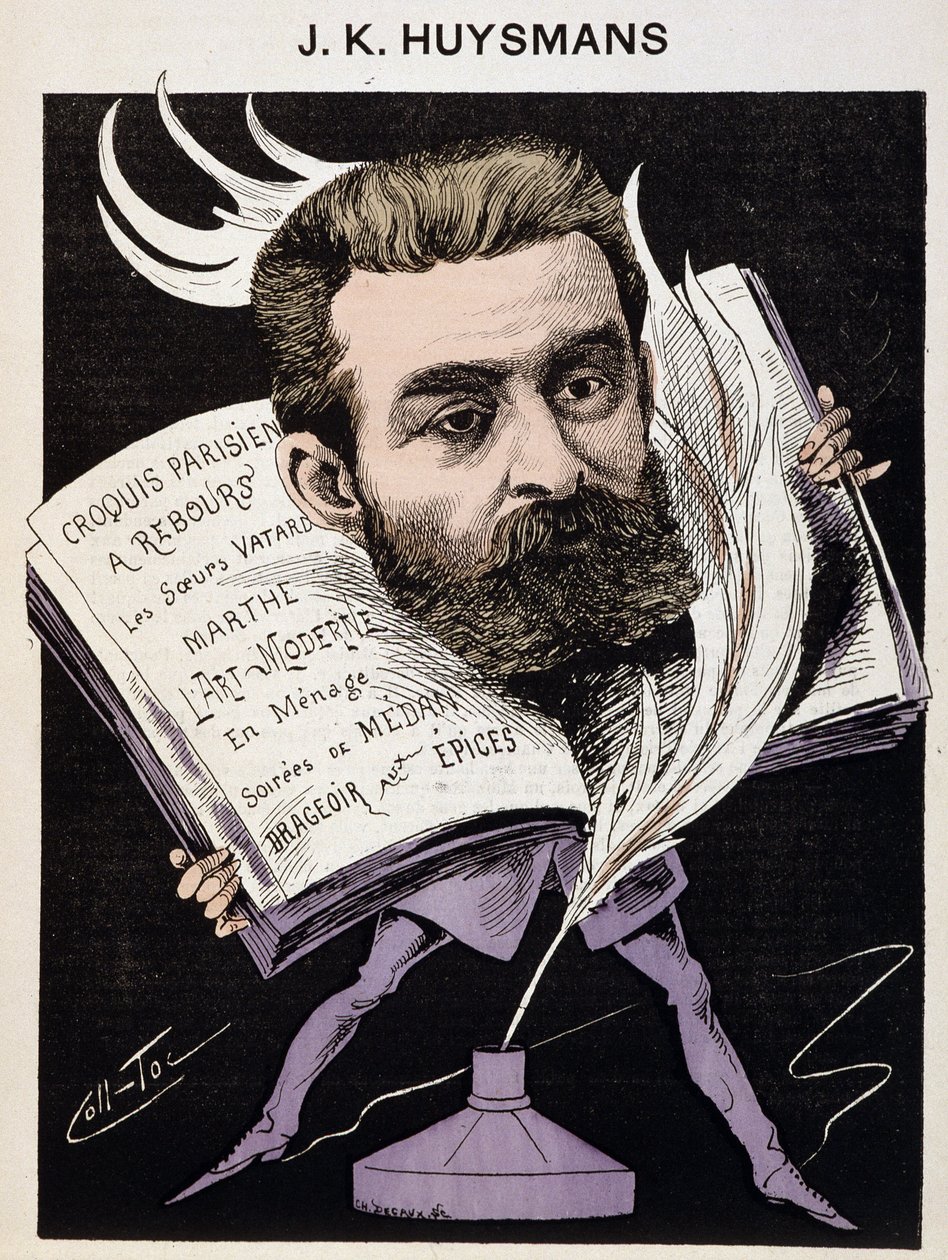 Cartoon de Joris Karl (Joris-Karl) Huysmans (1848-1907) - em "Os Homens de Hoje". de Coll Toc