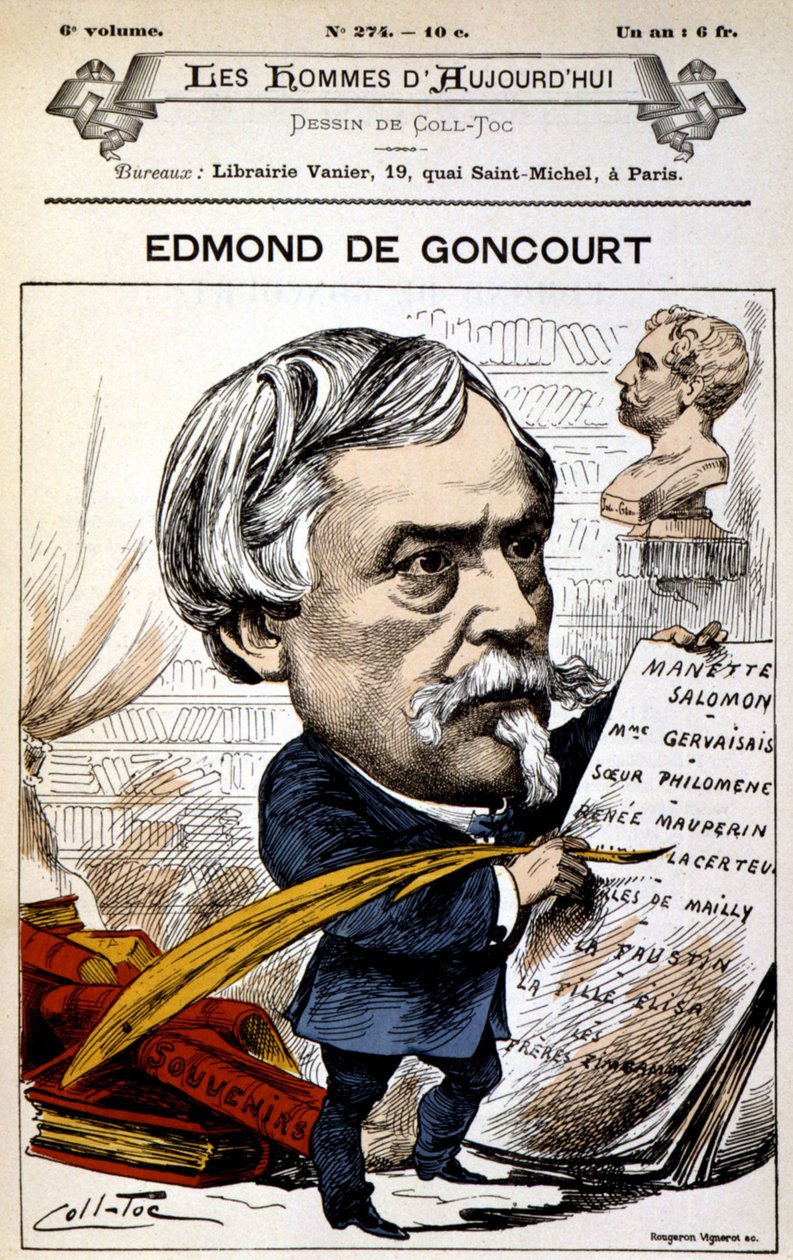 Edmond de Goncourt - por Coll-Toc (Coll Toc), em "Les Hommes d