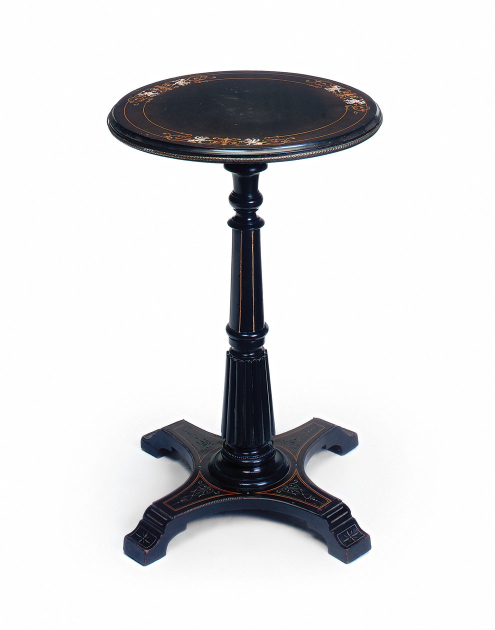 Mesa ocasional ebonizada vitoriana, final do século 19 (madeira ebonizada) de Collinson and Lock