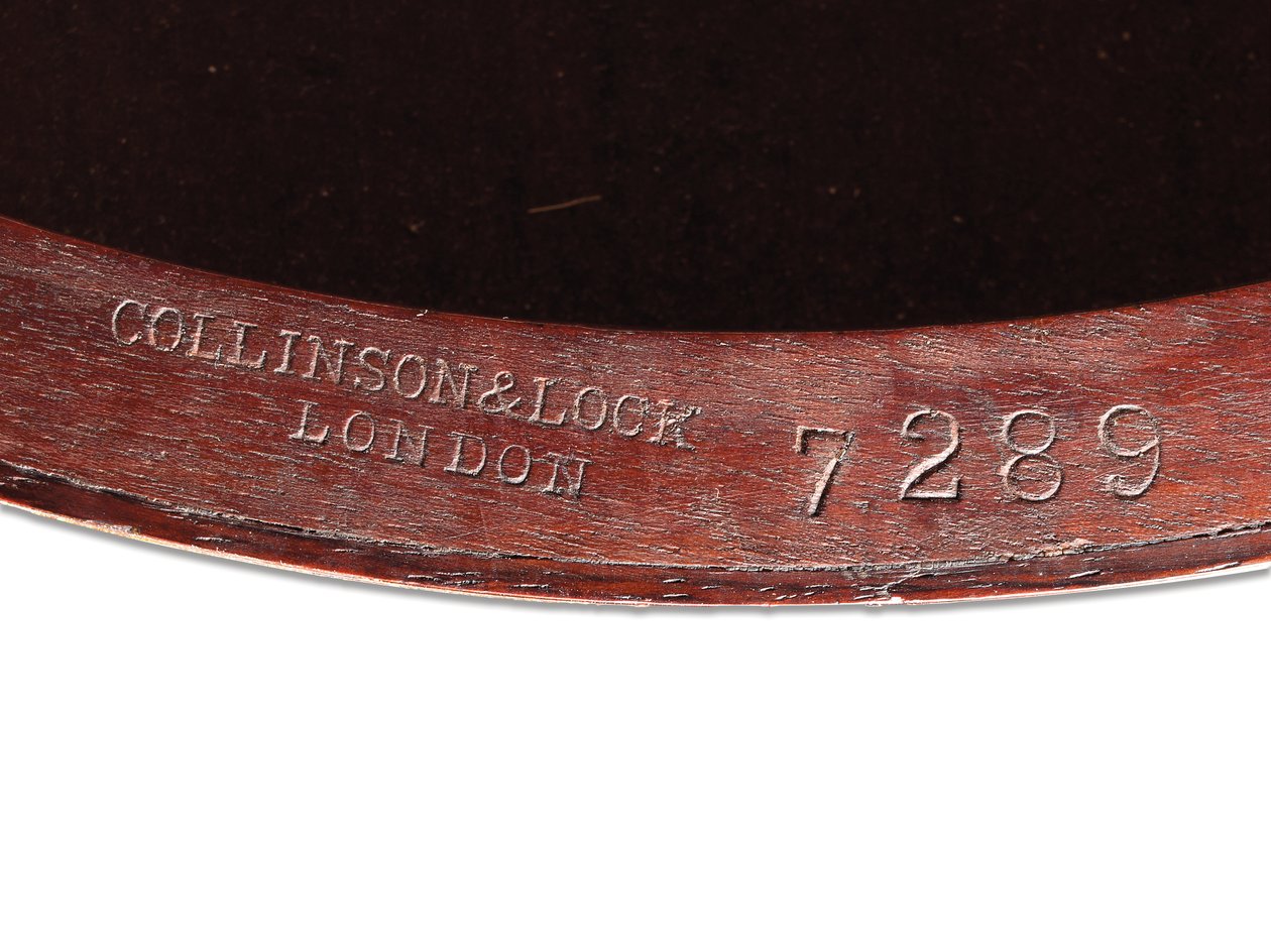 Mesa ocasional incrustada vitoriana, detalhe, c.1880 (jacarandá e marfim) de Collinson and Lock