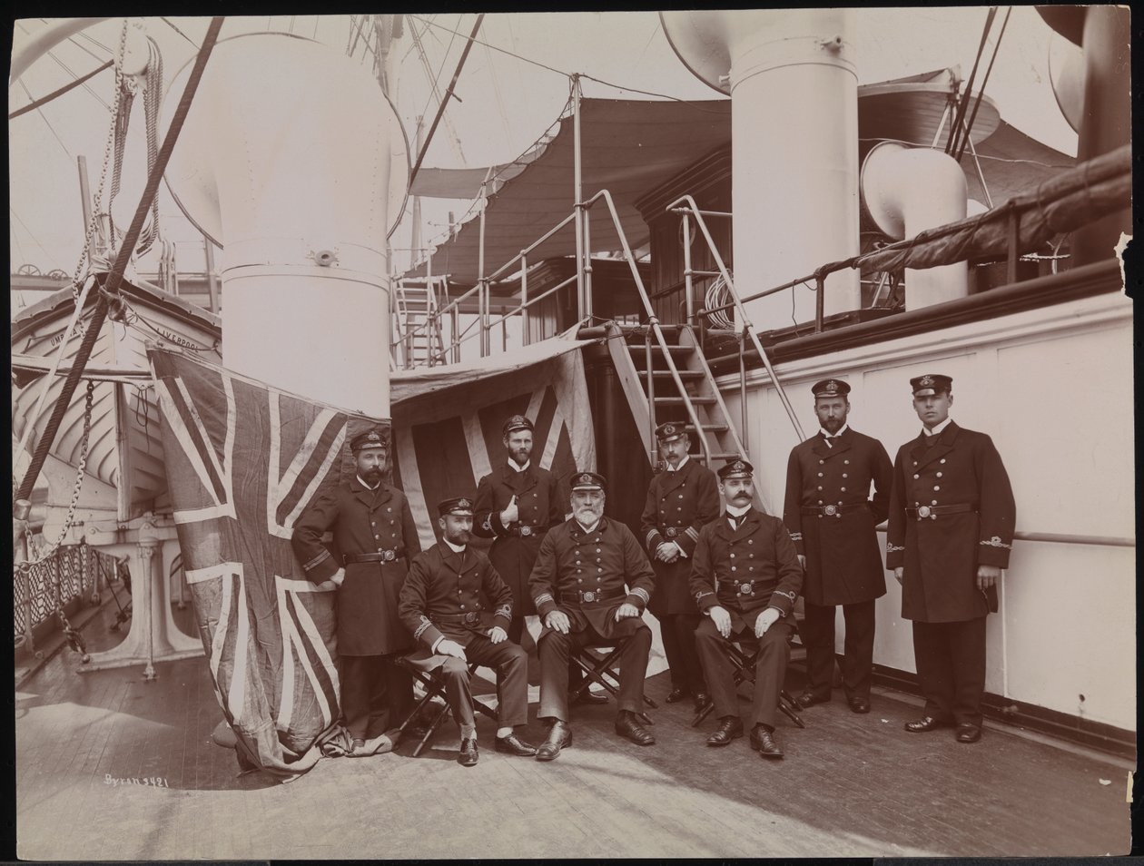 Cunard Line, S.S. "Umbria", c.1897 (foto a p/b) de Company Byron