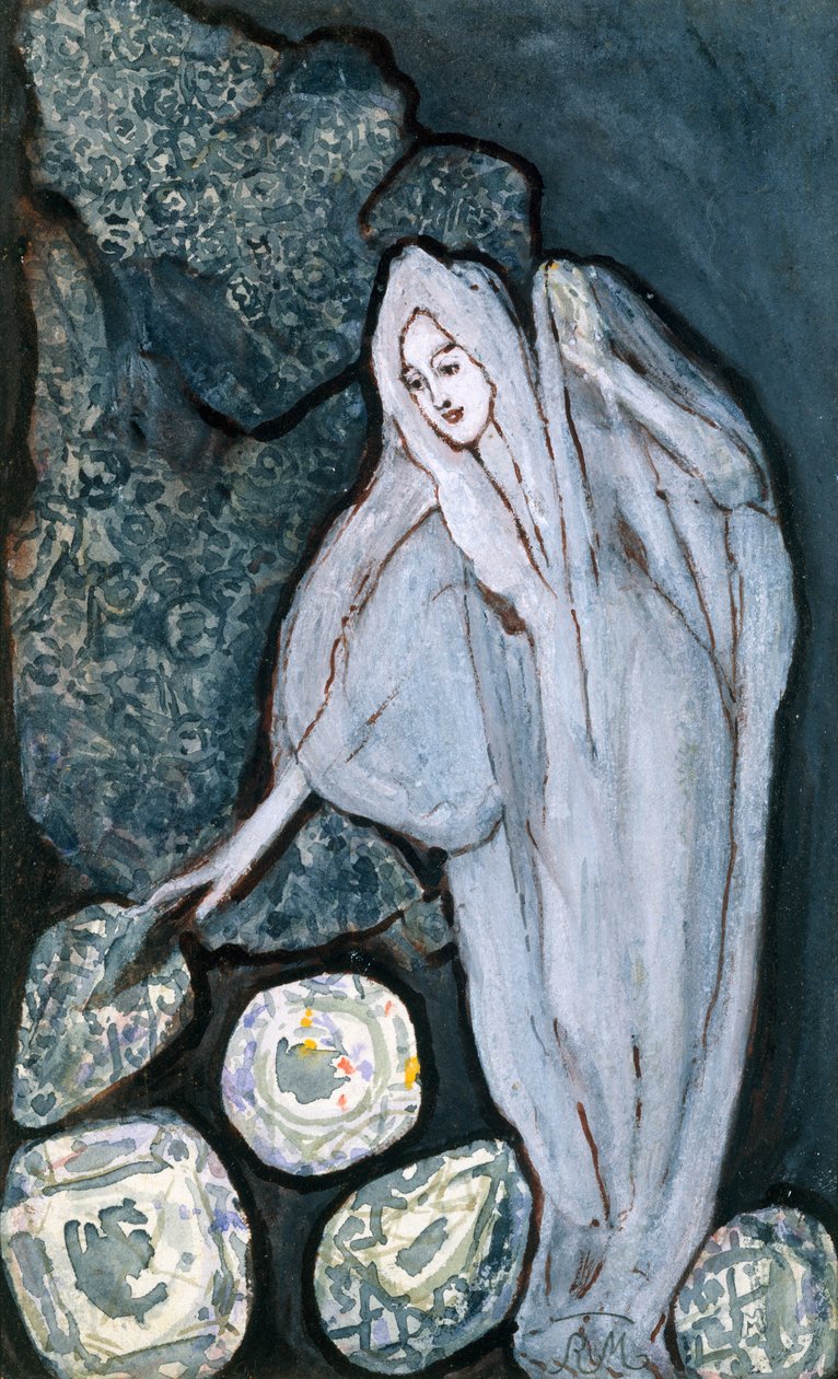 Mulher, c.1890 (aguarela) de Comte Robert Montesquiou Fezensac