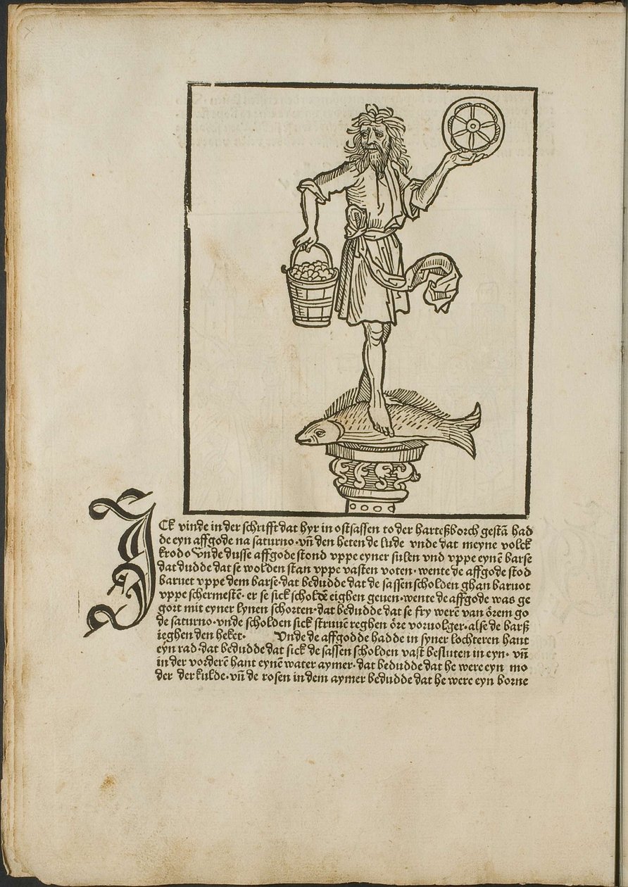 Ilustração do incunábulo: Cronecken der Sassen (As Crônicas da Saxônia) de Conrad Bote