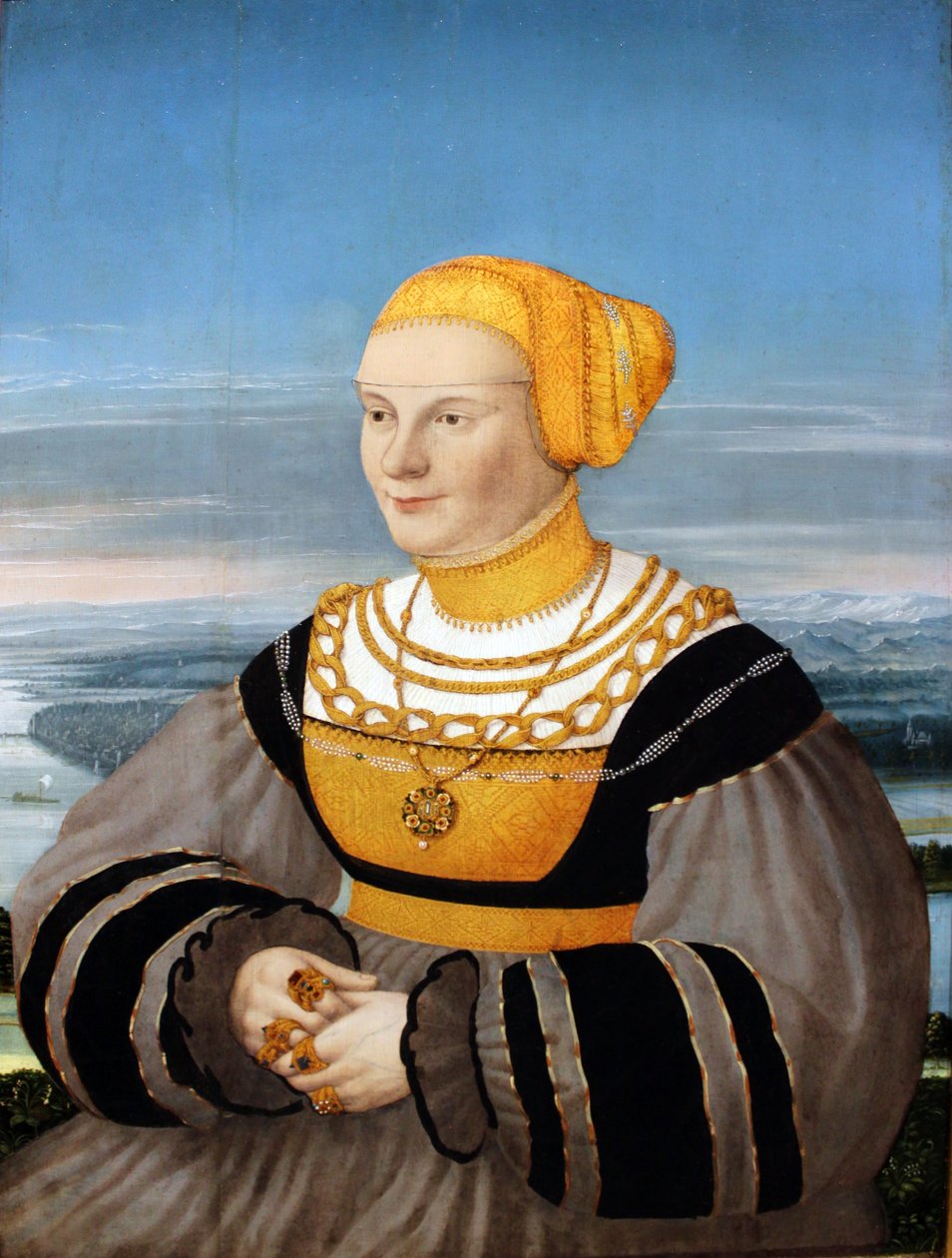 Retrato de Anna von Holzhausen, de nome Ratzeburg de Conrad Faber von Kreuznach