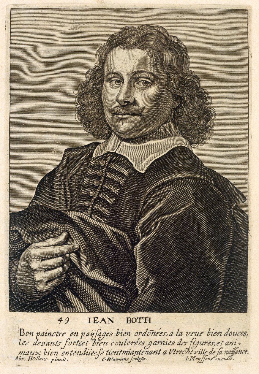 Retrato de Jan Both, gravado por Johannes Meyssens (1612-70) de Conrad Waumans