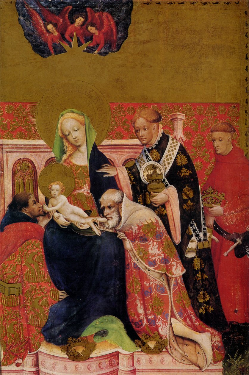 Marienkirche Dortmund - Marienalter - lousa direita de Conrad von Soest