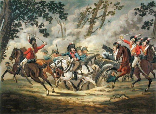 Artilharia Francesa de Ataque a Cavalo Leve Inglês, de 