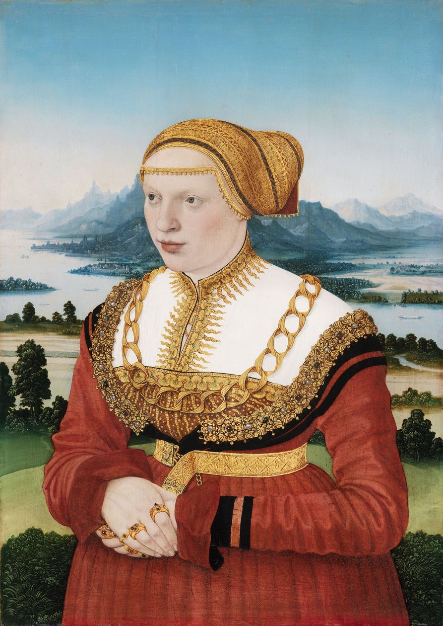 Retrato de Katherina Knoblauch (1513-1542) de Conrad Faber von Kreuznach