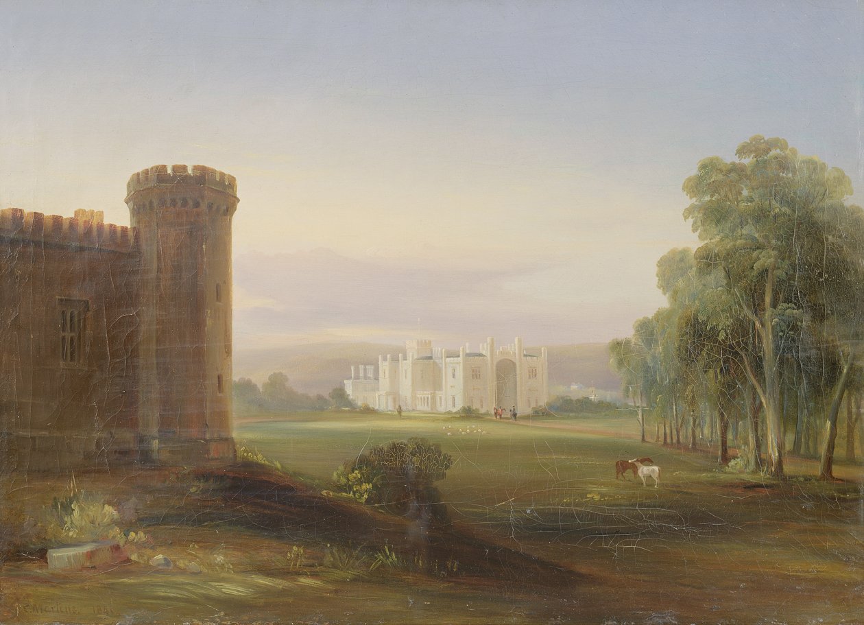 Casa do Governo e estábulos, Sydney, 1841 de Conrad Martens