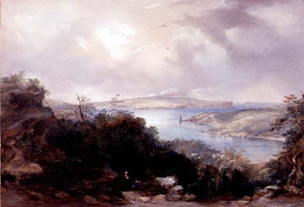 Porto de Sydney olhando para o North Head de Conrad Martens