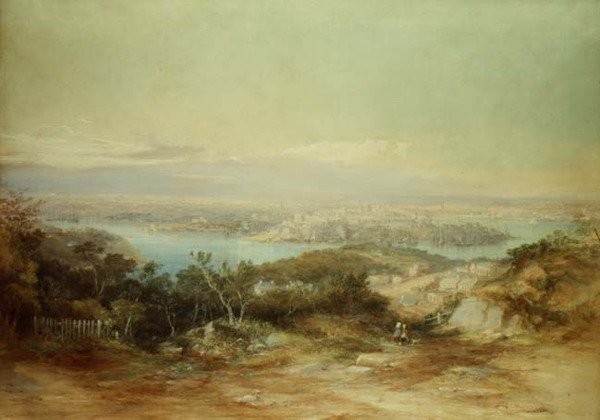 Vista de Sydney Olhando da Costa Norte em Direção à Cidade de Conrad Martens
