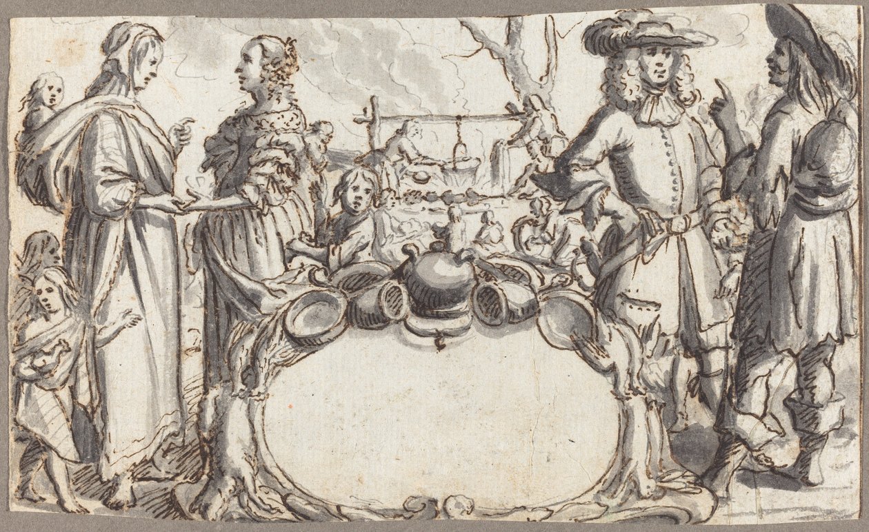 Alegoria da Pobreza e da Riqueza de Conrad Meyer