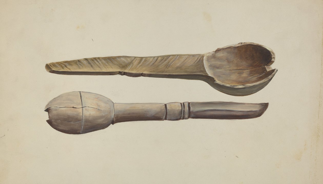 Colher de Madeira Esculpida de Conrado Barrio