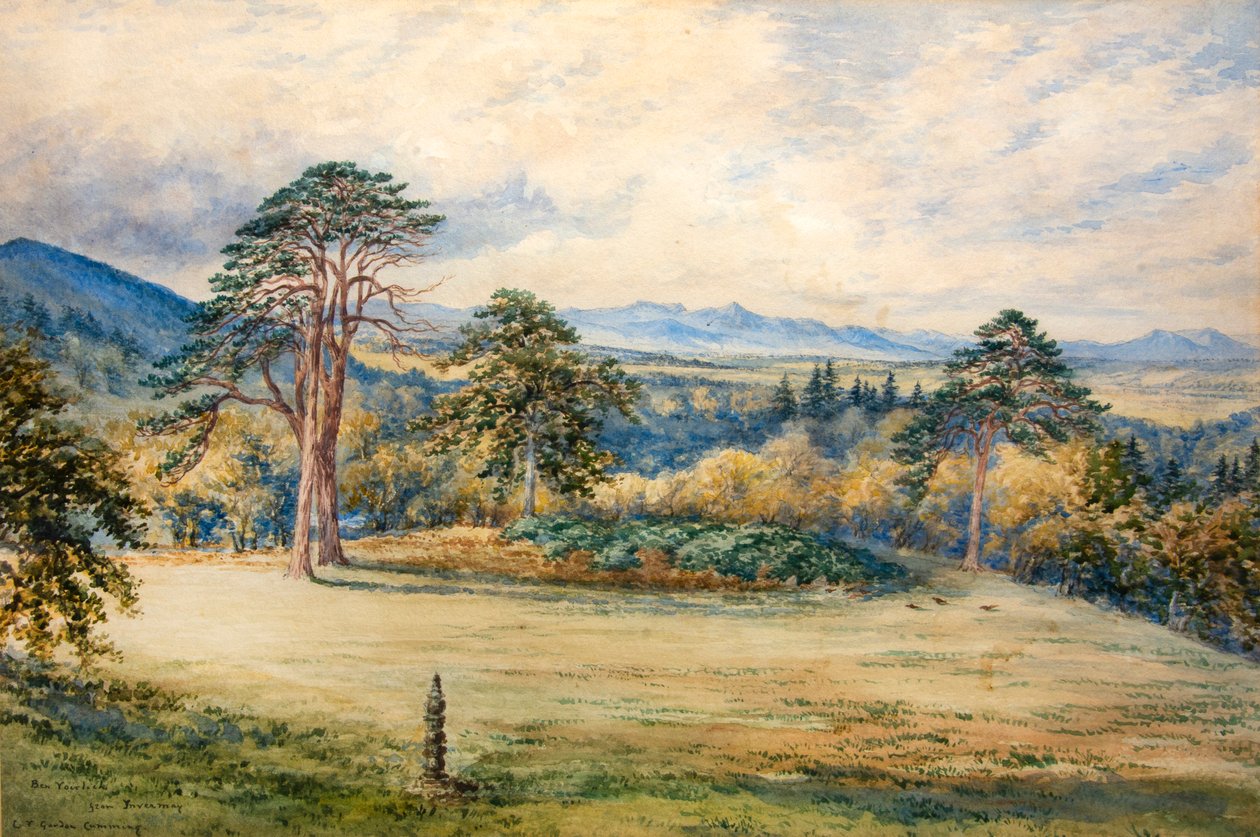 Ben Vorlich de Inveraray (aguarela) de Constance Frederica Gordon Cumming