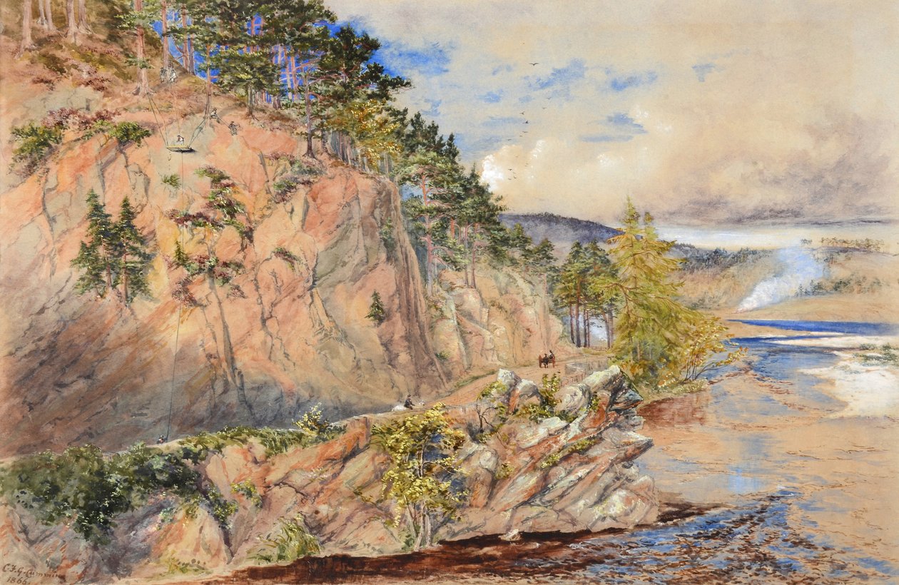 Rocha de Craig Ellachie no Spey de Constance Frederica Gordon Cumming