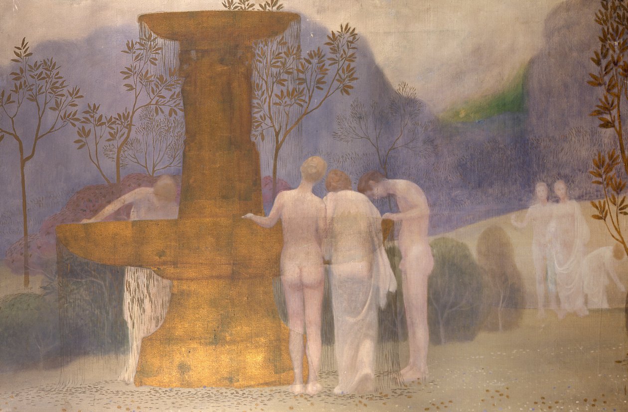 Figuras por uma fonte de Constant Montald