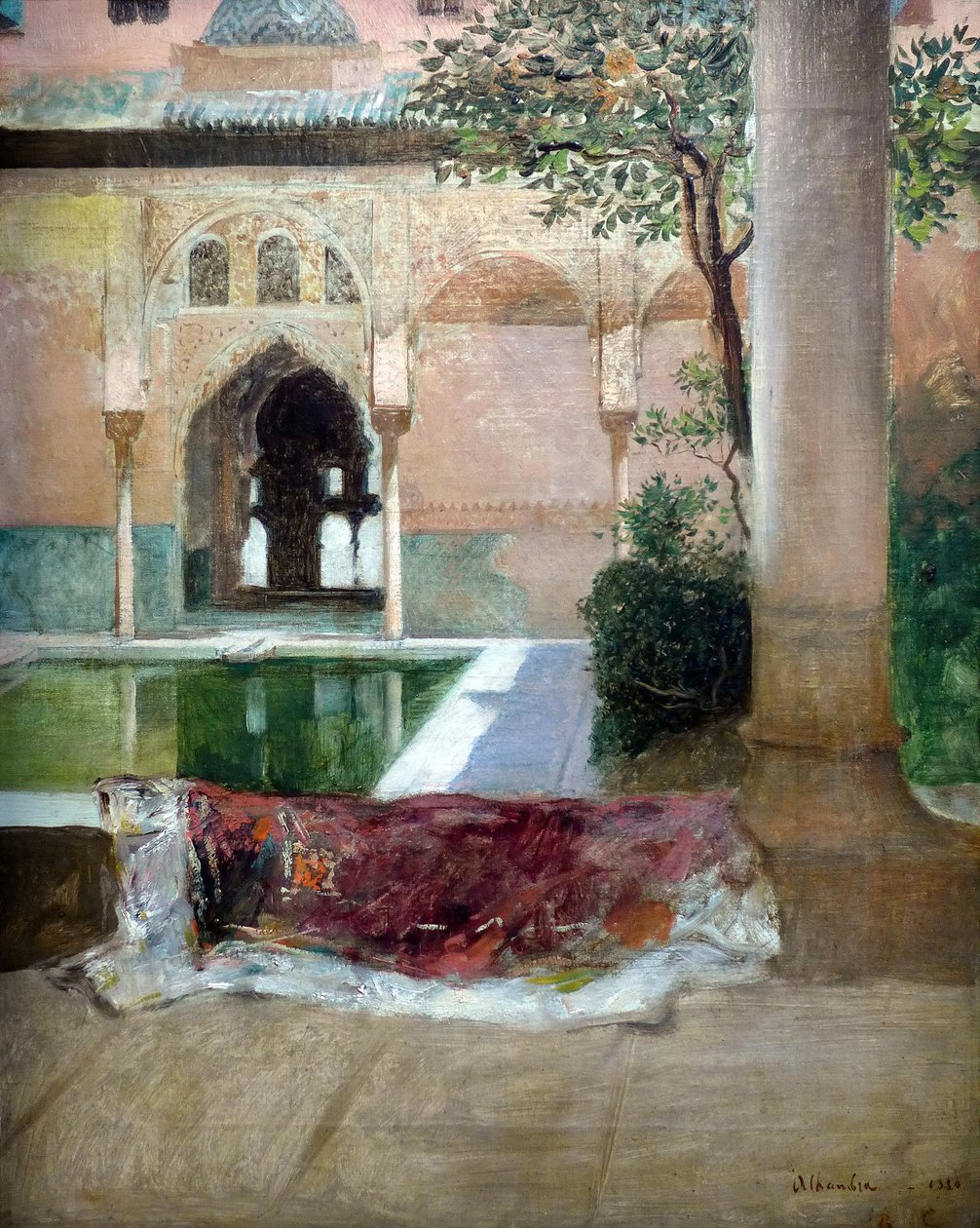 Pátio da Alhambra de Granada, 1880 de Constant