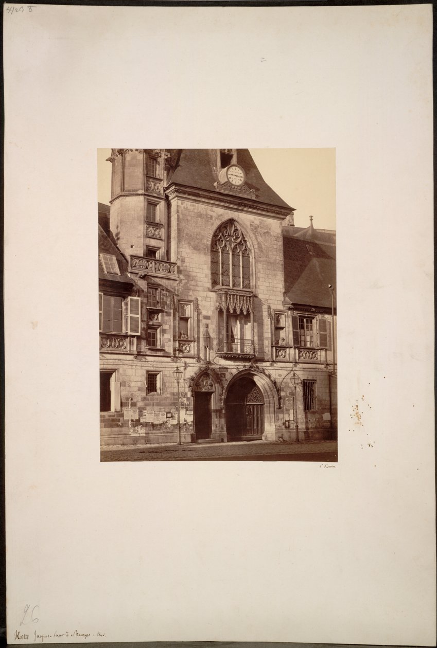 Hotel Jacques Coeur em Bourges de Constant Alexandre Famin