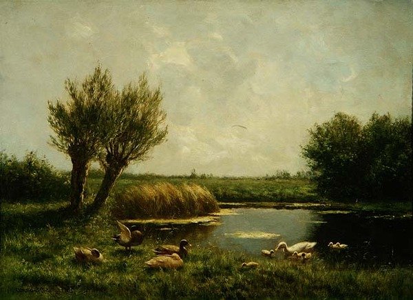 Lagoa dos Patos (óleo sobre tela) de Constant Artz