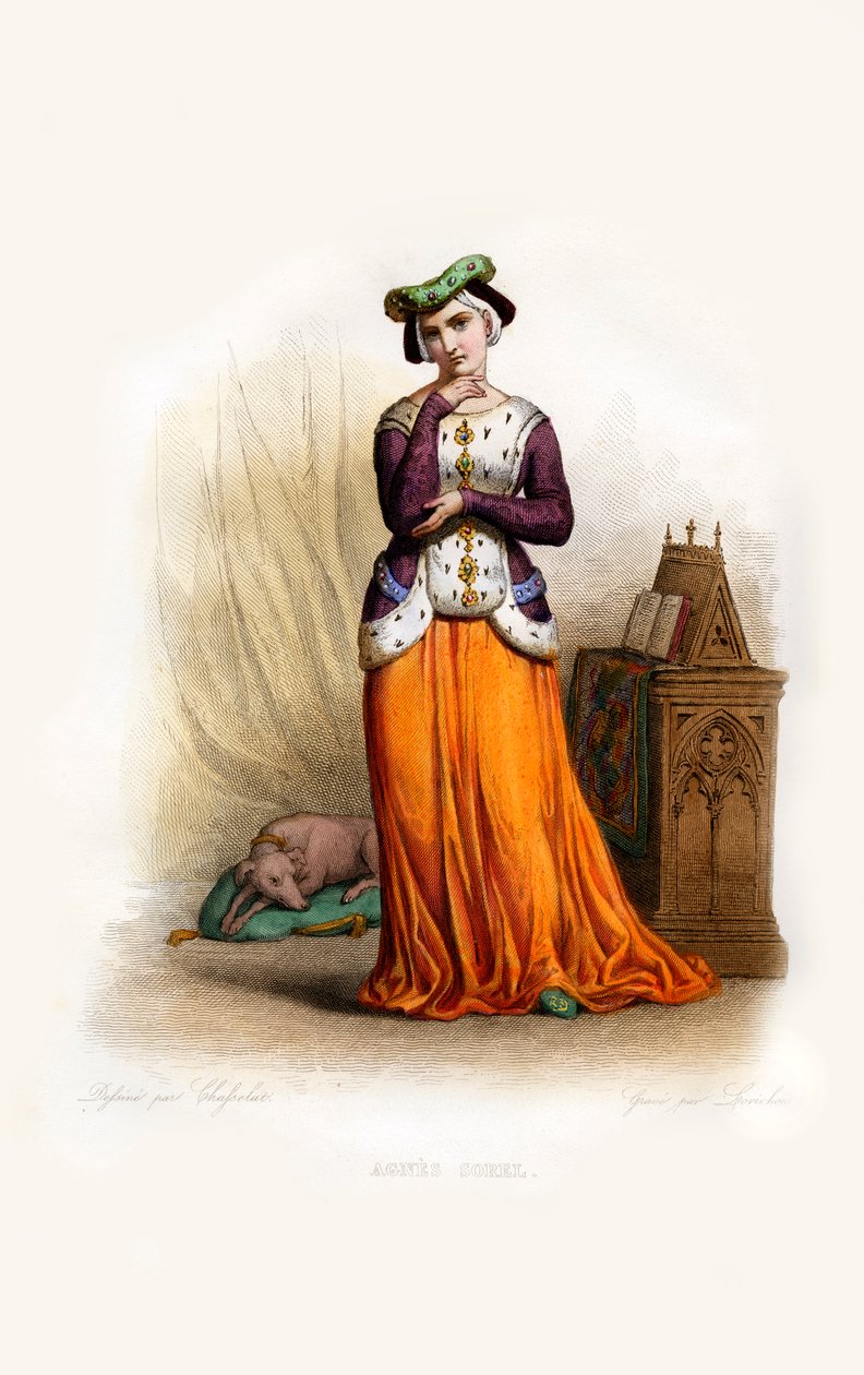 Agnès Sorel de Constant Louis Antoine Lorichon