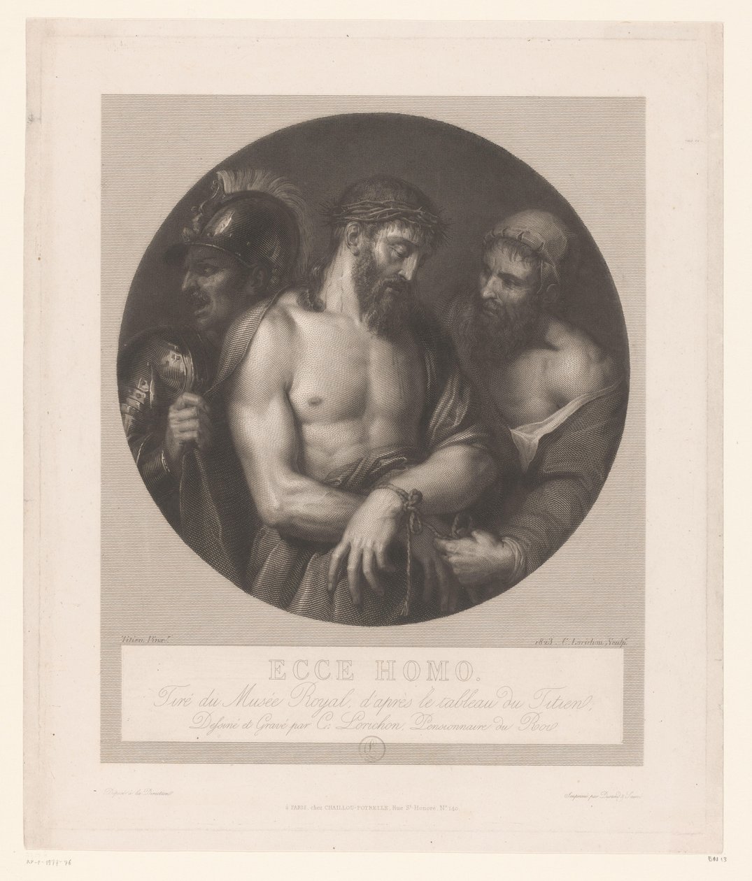Ecce Homo
Ecce Homo (título sobre o objecto) de Constant Louis Antoine Lorichon