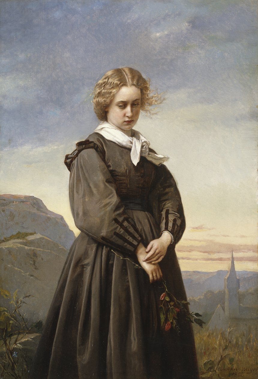 Melancolia do amor, 1866 de Constant Mayer