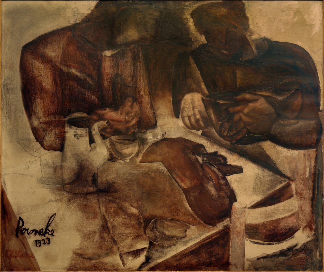 Constant Permeke, "Pão preto" / Óleo sobre tela, 1923 de Constant Permeke