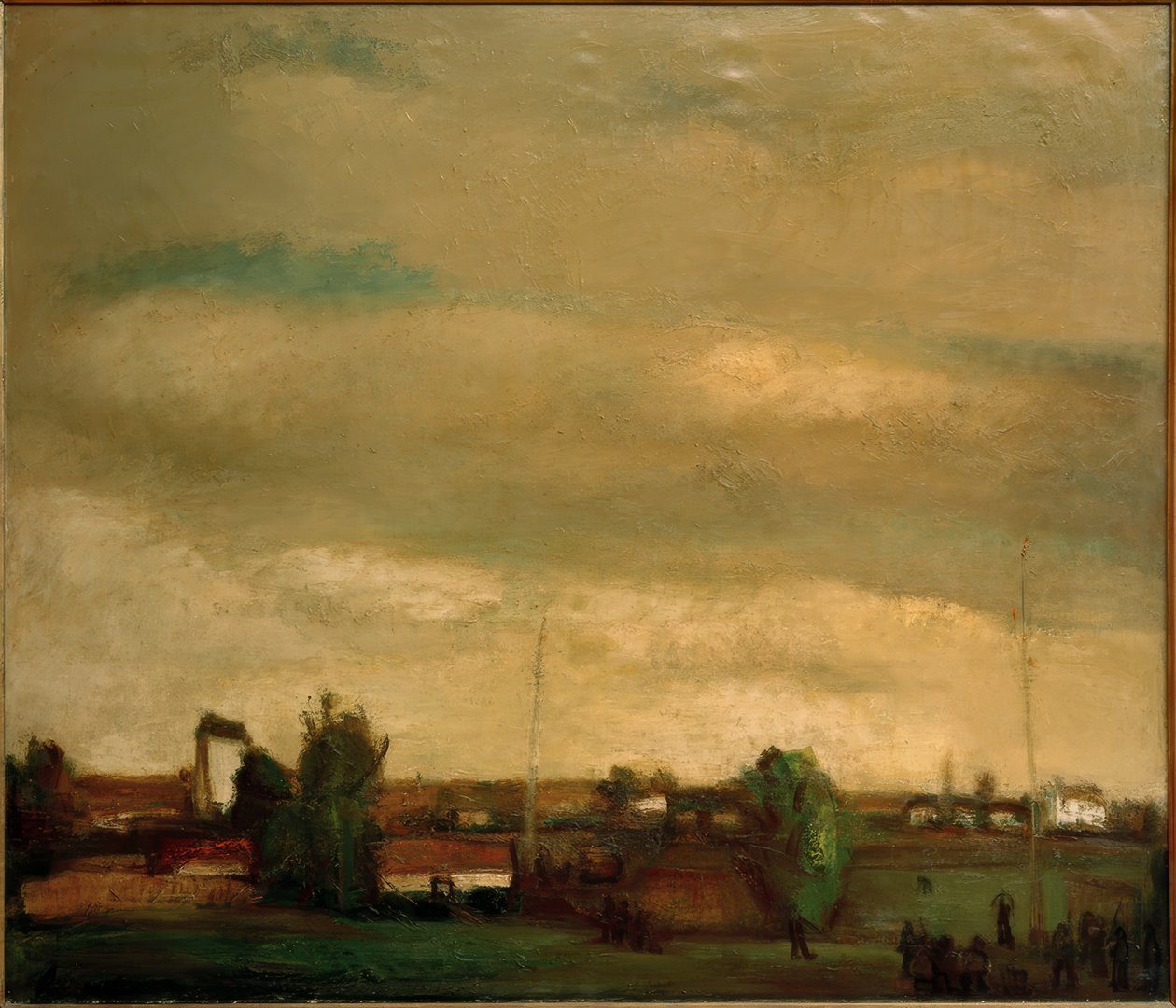 Aldeia e tiro com arco de Constant Permeke