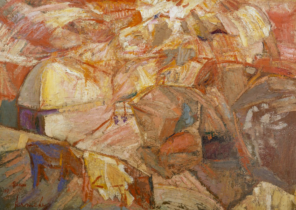 Paisagem de colheita em Devonshire de Constant Permeke