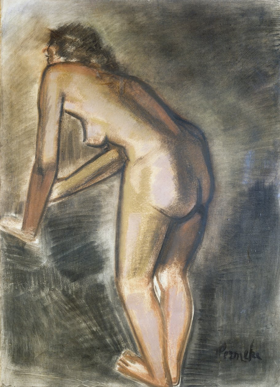 Nu de pé, por Constant Permeke (1886-1952). Bélgica, século XX. de Constant Permeke