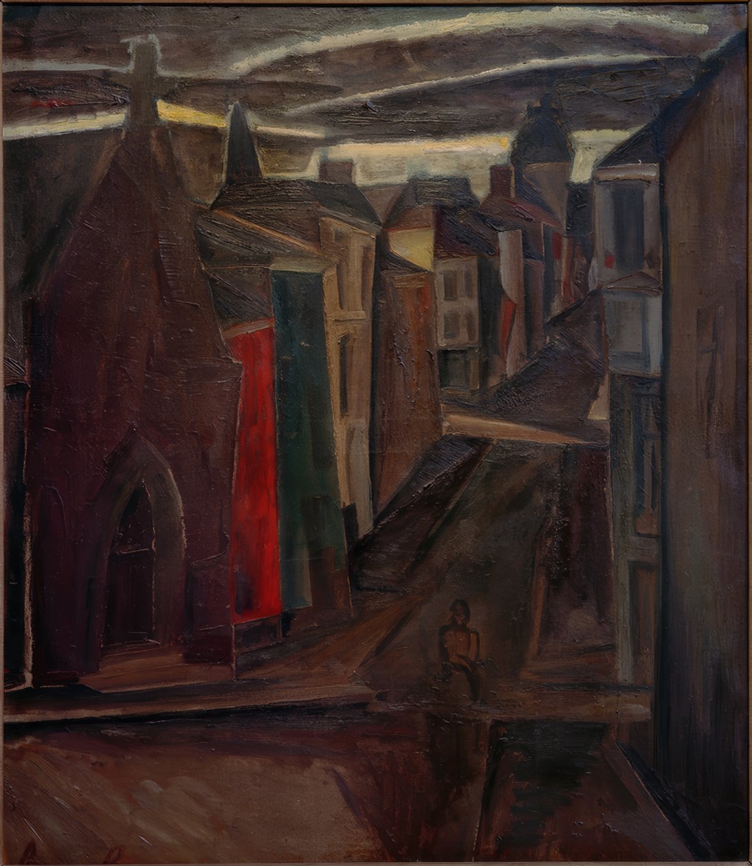 Rua em Ostende de Constant Permeke