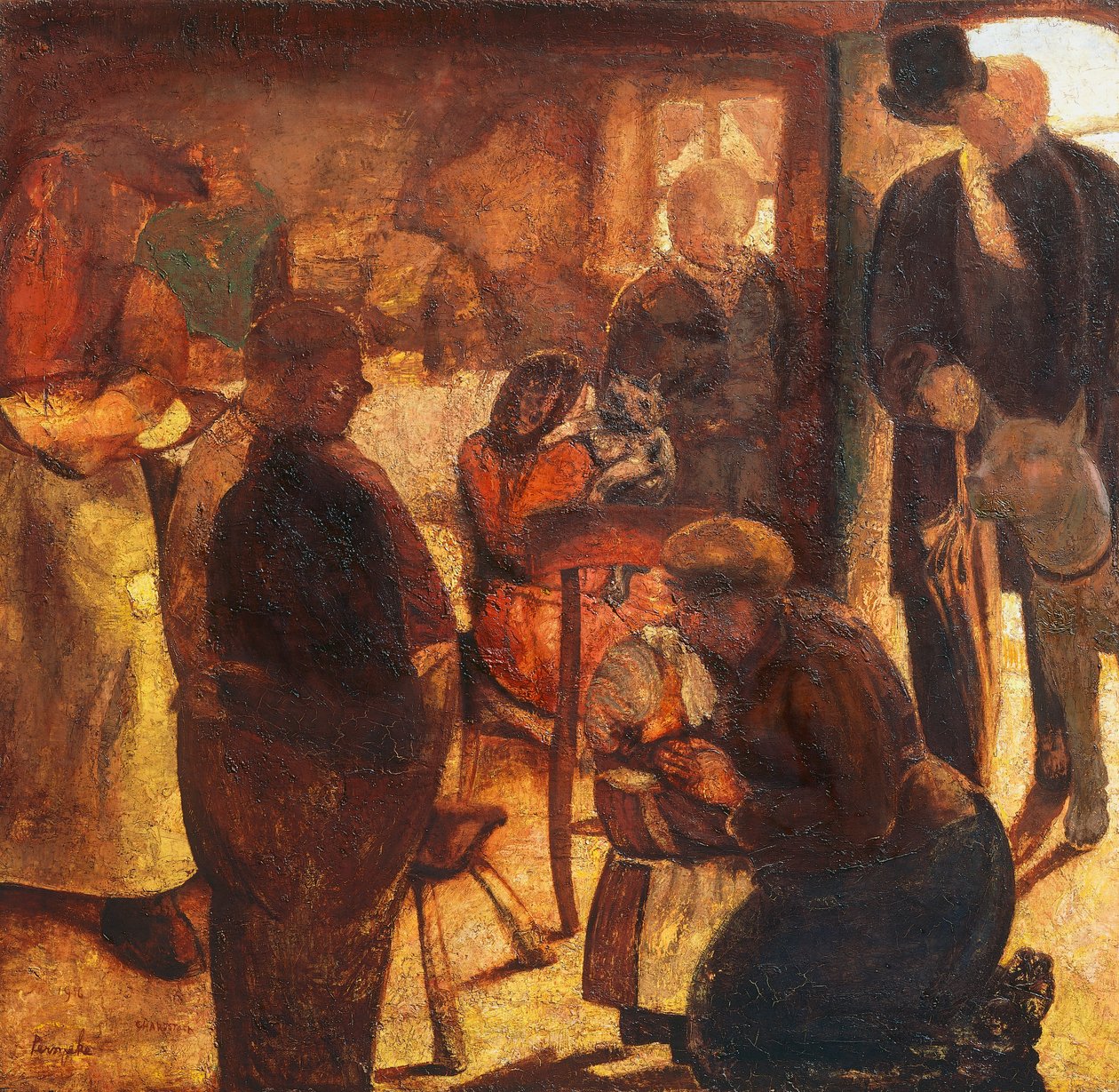 The Stranger, de Constant Permeke (1886-1952), óleo sobre tela de Constant Permeke