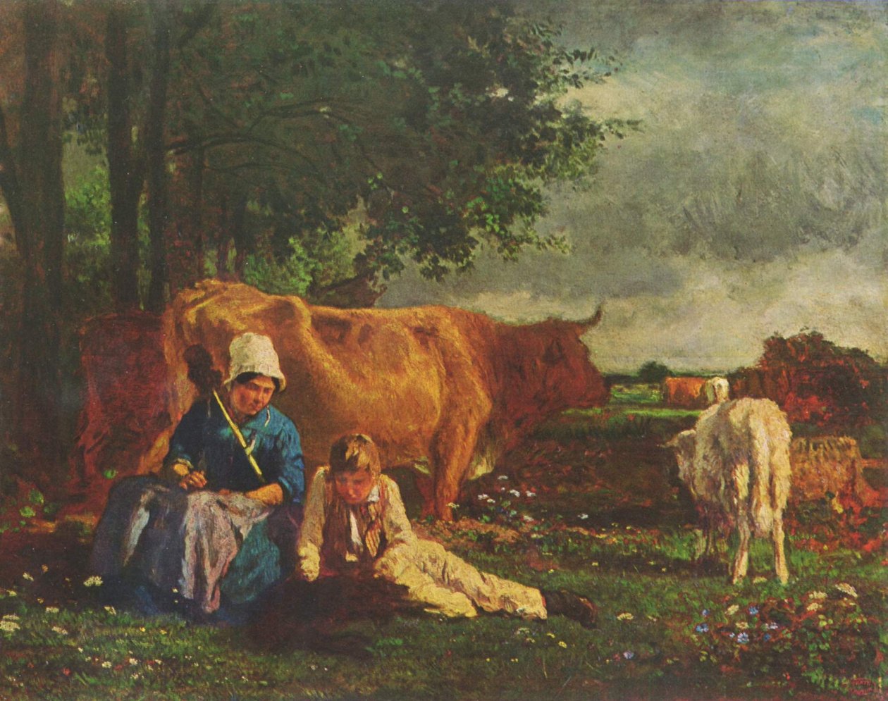 Alemão: cena do pastor de Constant Troyon